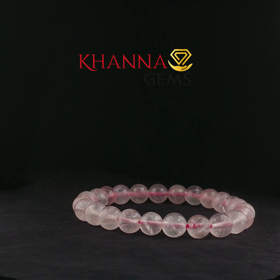 Natural Rose Quartz Bracelet