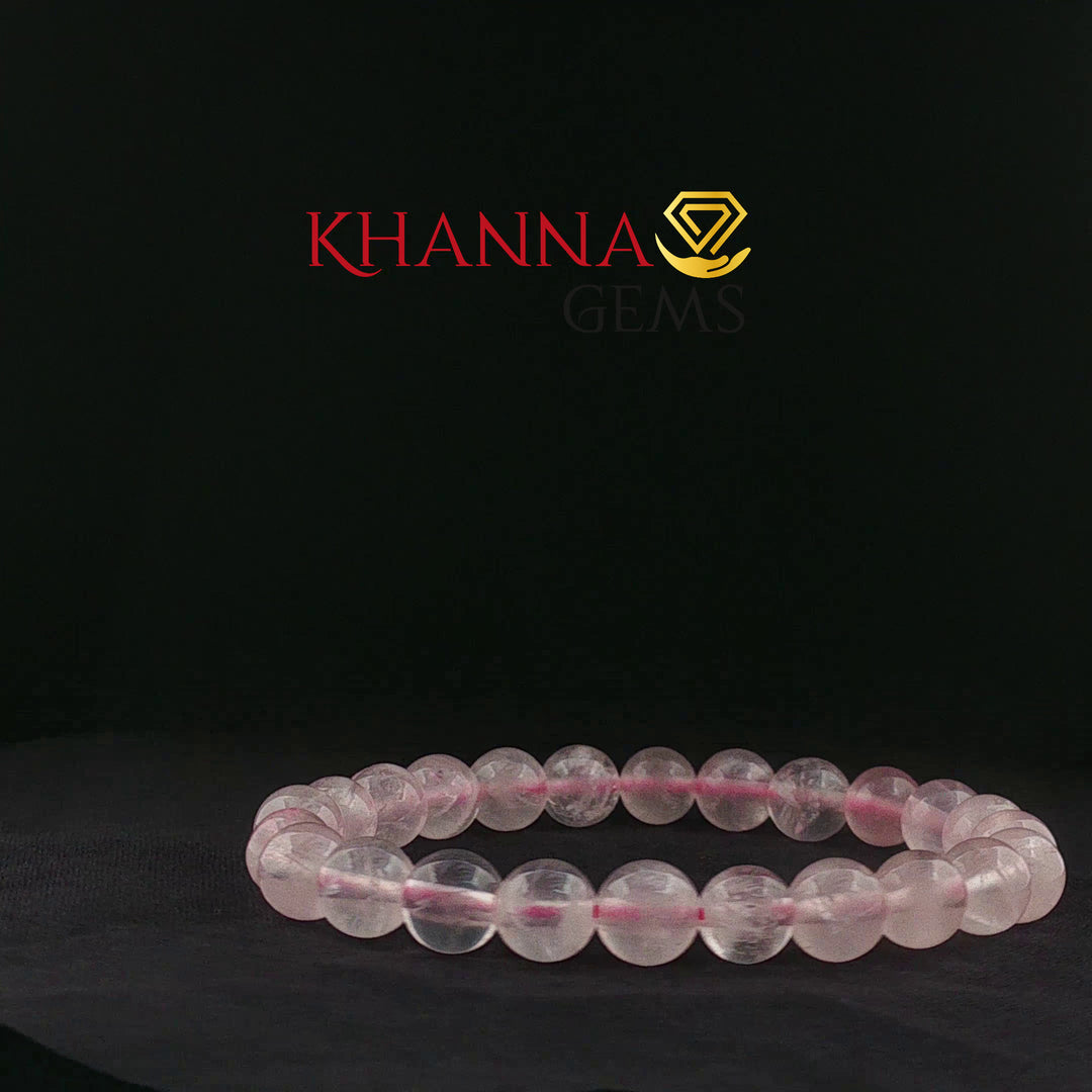 Natural Rose Quartz Bracelet