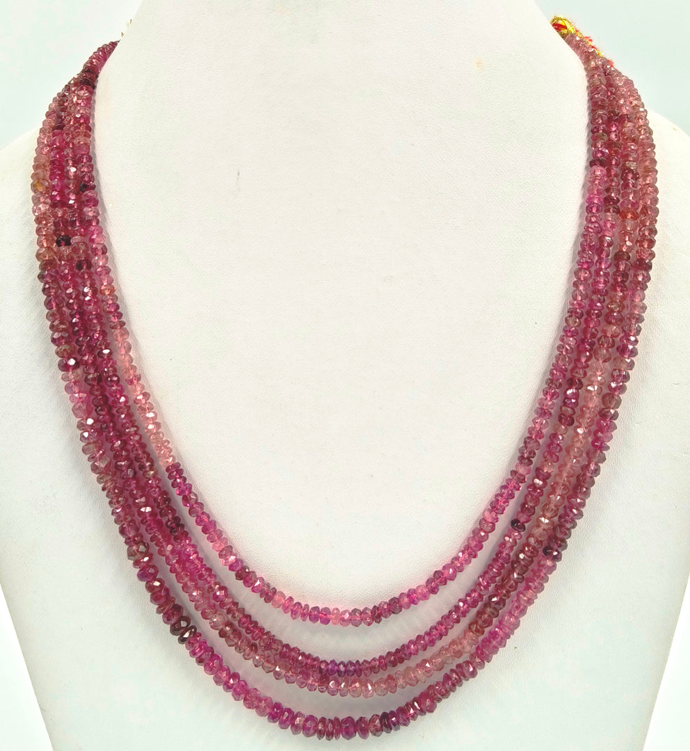 173.50/CT NATURAL RUBELLITE PINK TOURMALINE BEADS