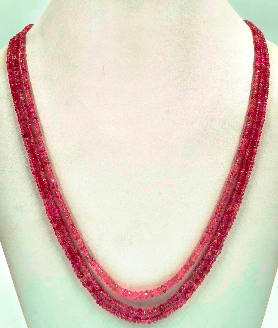 113.00/CT NATURAL RUBELLITE PINK TOURMALINE BEADS