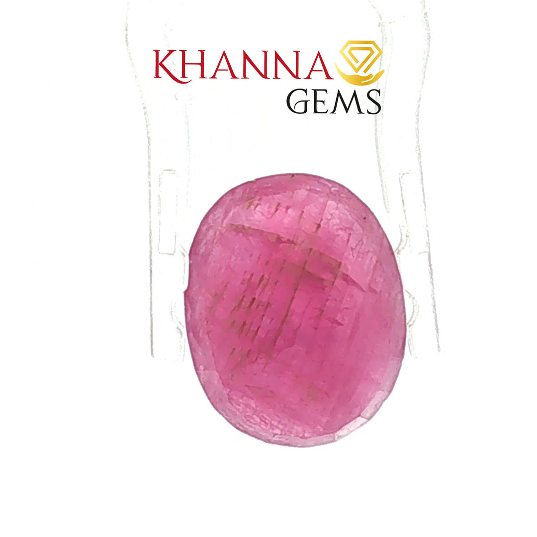 6.56/CT Natural Ruby Stone with Govt. Lab Certificate-101104