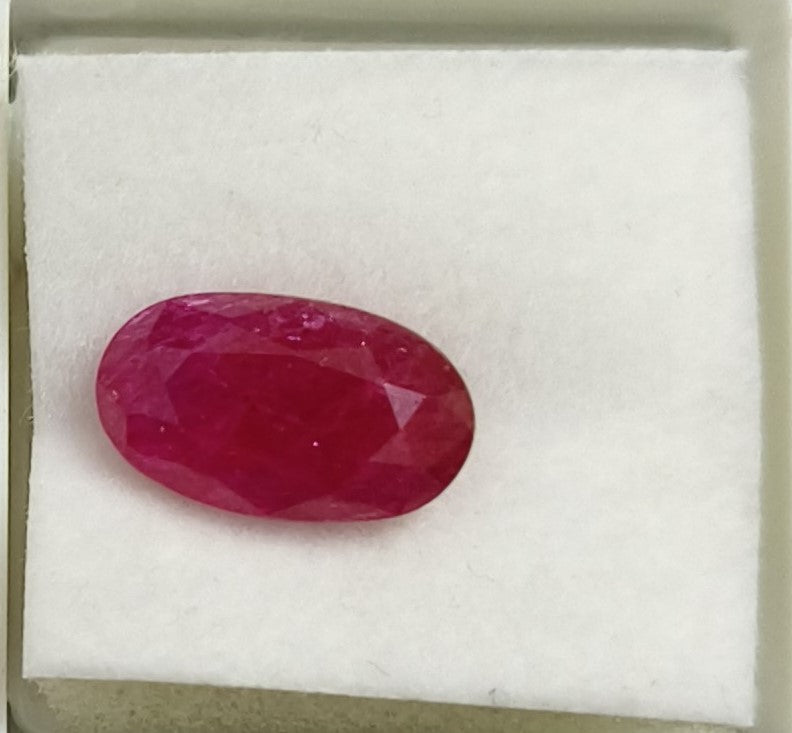 4.83/CT Natural Ruby with Govt. Lab Certificate (78810)