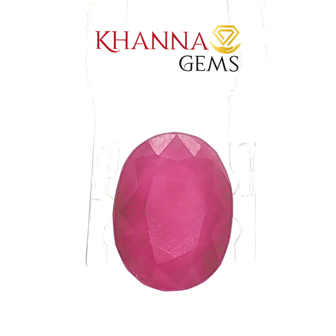 6.46/CT Natural Ruby Stone with Govt. Lab Certificate-104813