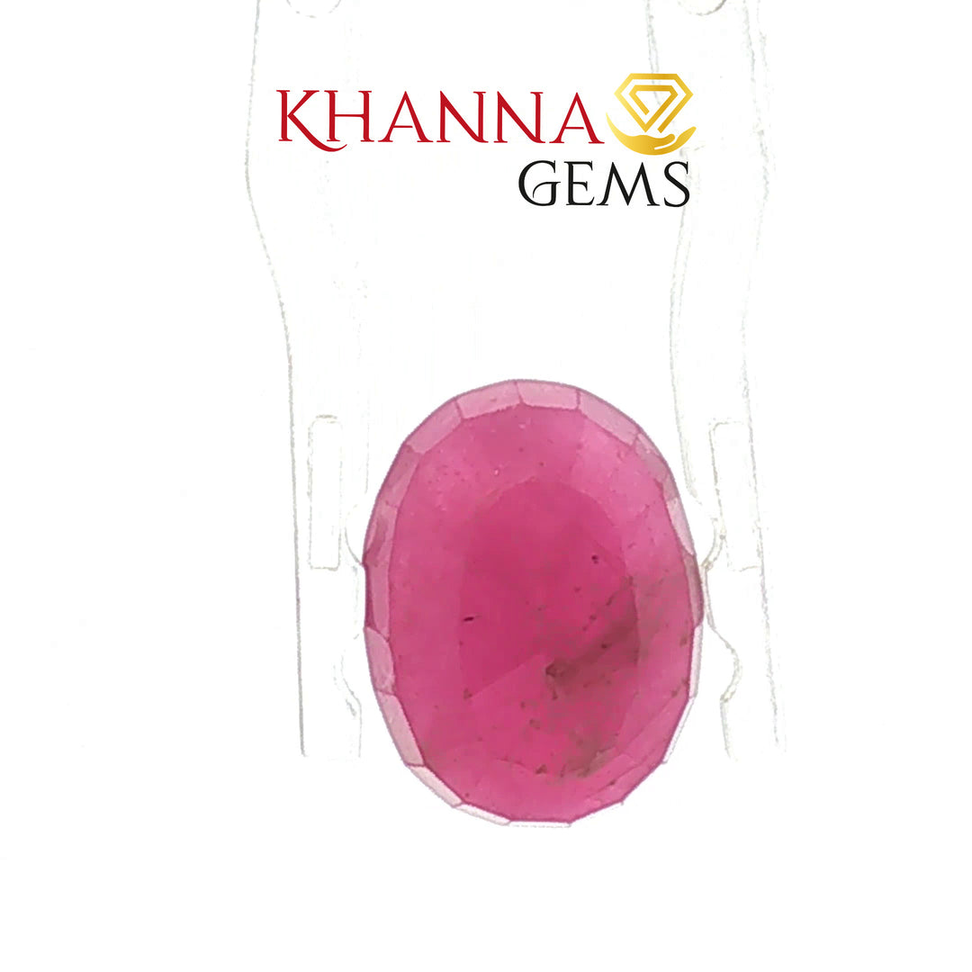 6.46/CT Natural Ruby Stone with Govt. Lab Certificate-104813