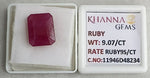 Load image into Gallery viewer, 9.07/CT Natural Ruby Stone with Govt. Lab Certificate-11946D48234