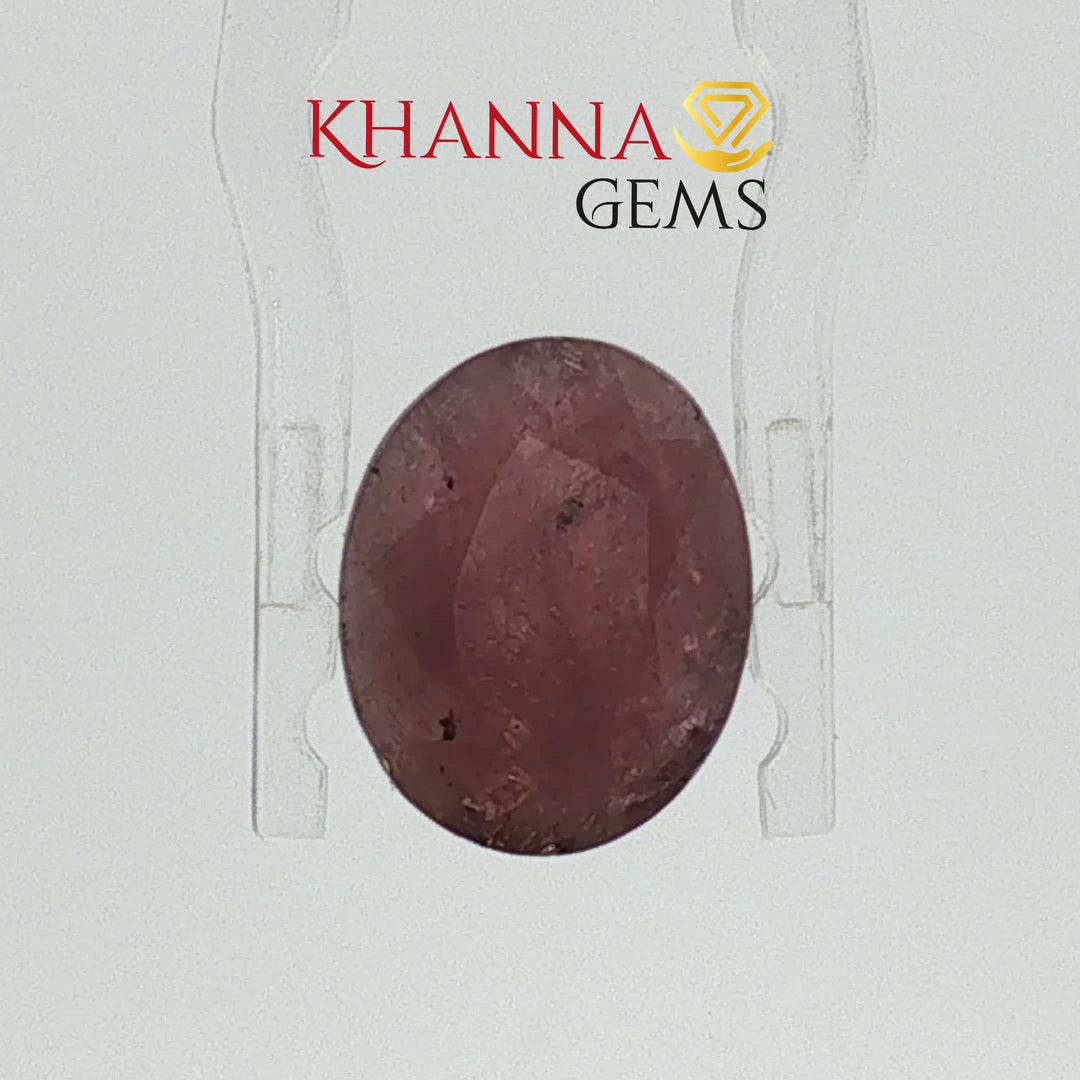 4.88/CT Natural Ruby Stone with Govt. Lab Certificate-12927D53220
