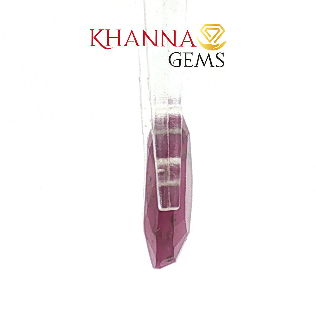 3.74/CT Natural Ruby Stone with Govt. Lab Certificate-130062
