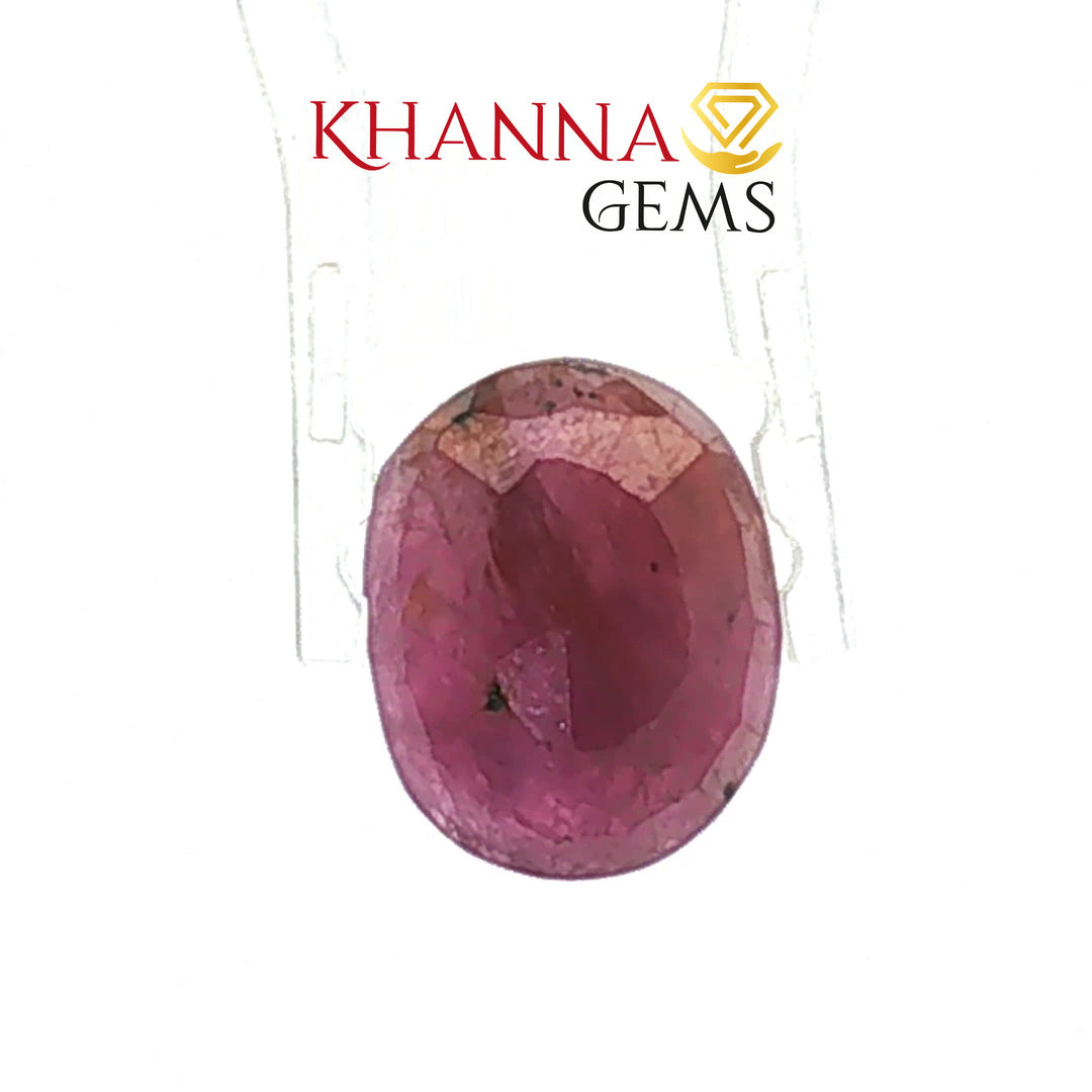 5.84/CT Natural Ruby Stone with Govt. Lab Certificate-136226