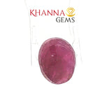 Load image into Gallery viewer, 4.93/CT Natural Ruby Stone with Govt. Lab Certificate-136233