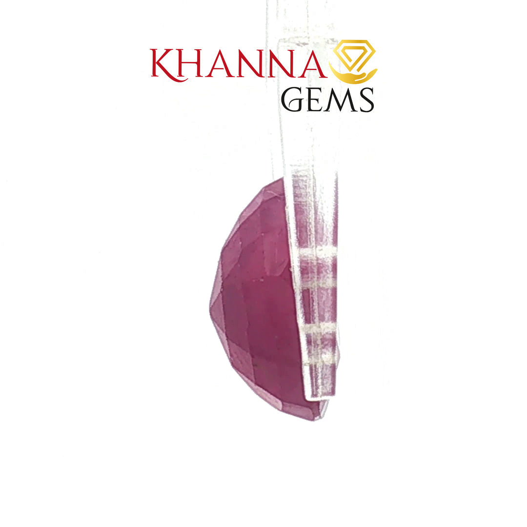 6.47/CT Natural Ruby Stone with Govt. Lab Certificate-137182