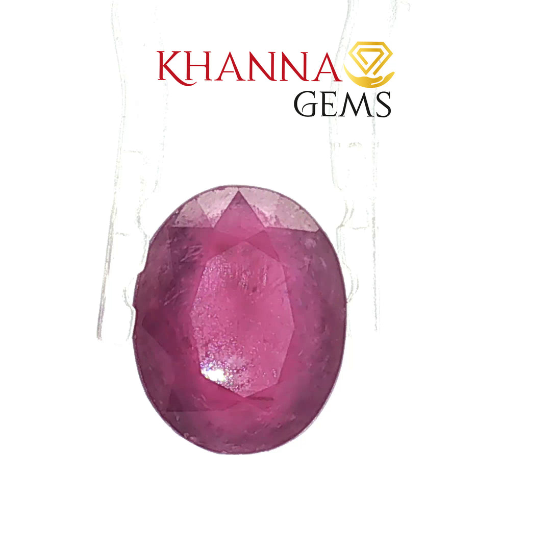 6.74/CT Natural Ruby Stone with Govt. Lab Certificate-137186