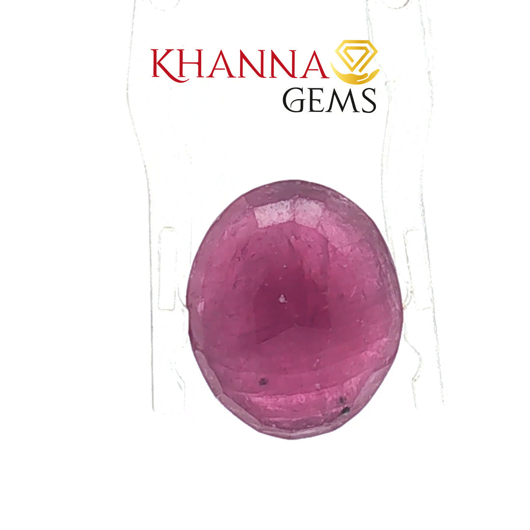 6.61/CT Natural Ruby Stone with Govt. Lab Certificate-137201