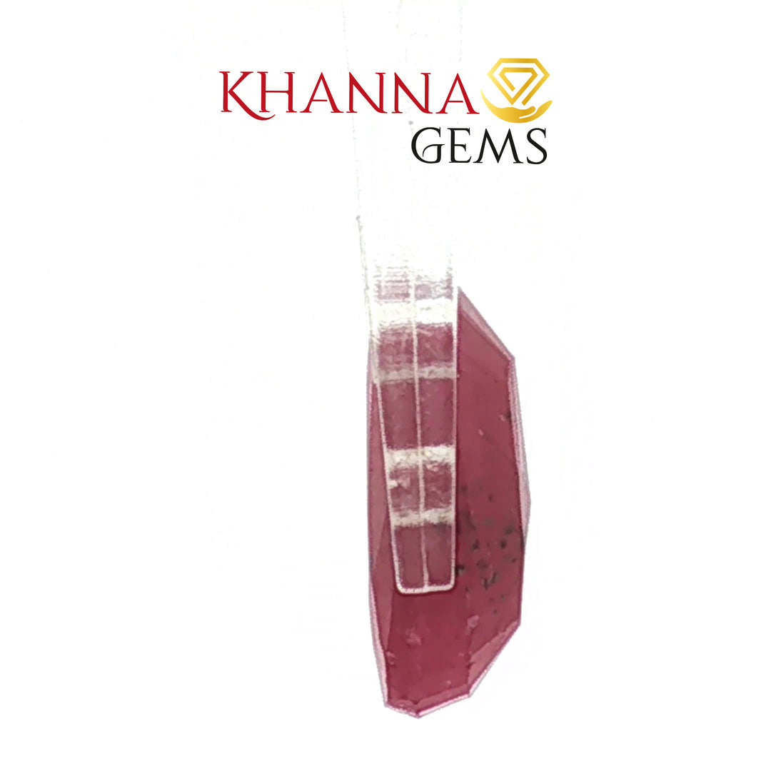 3.74/CT Natural Ruby Stone with Govt. Lab Certificate-137205