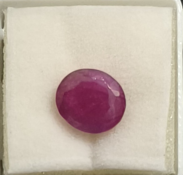 4.77/CT Natural Ruby with Govt. Lab Certificate (34410)