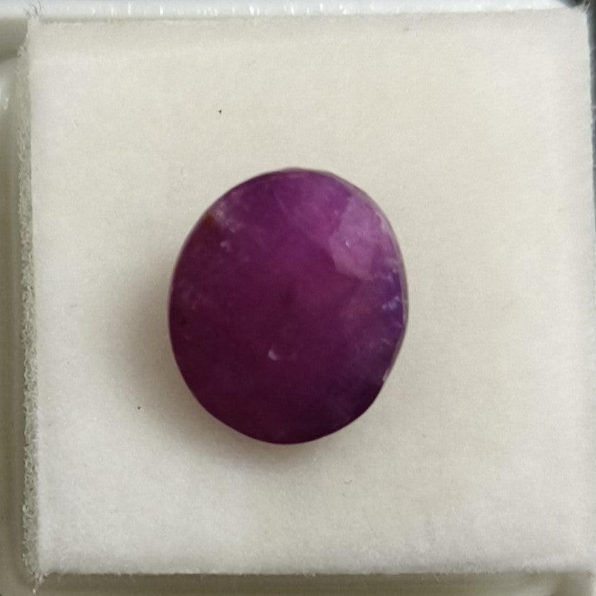 7.60/CT Natural Ruby with Govt. Lab Certificate (7881)