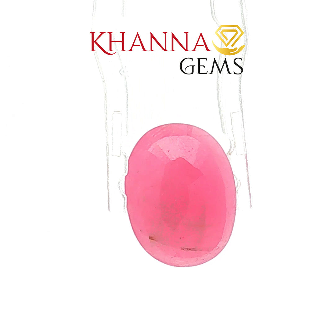 7.46/CT Natural Old Burma Ruby Stone with Govt. Lab Certificate-16140S206352