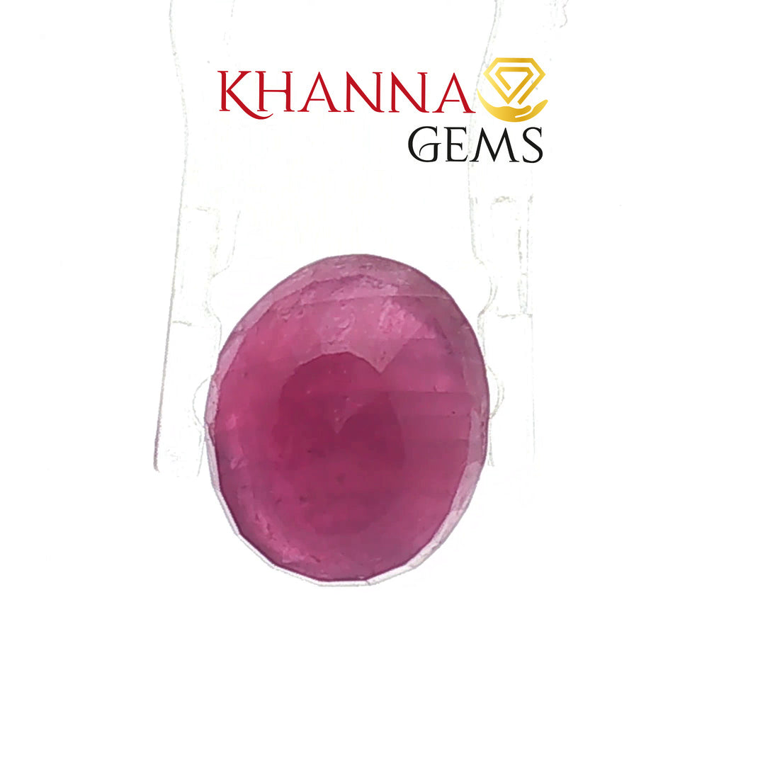 6.48/CT Natural India Ruby Stone with Govt. Lab Certificate-16839S209425
