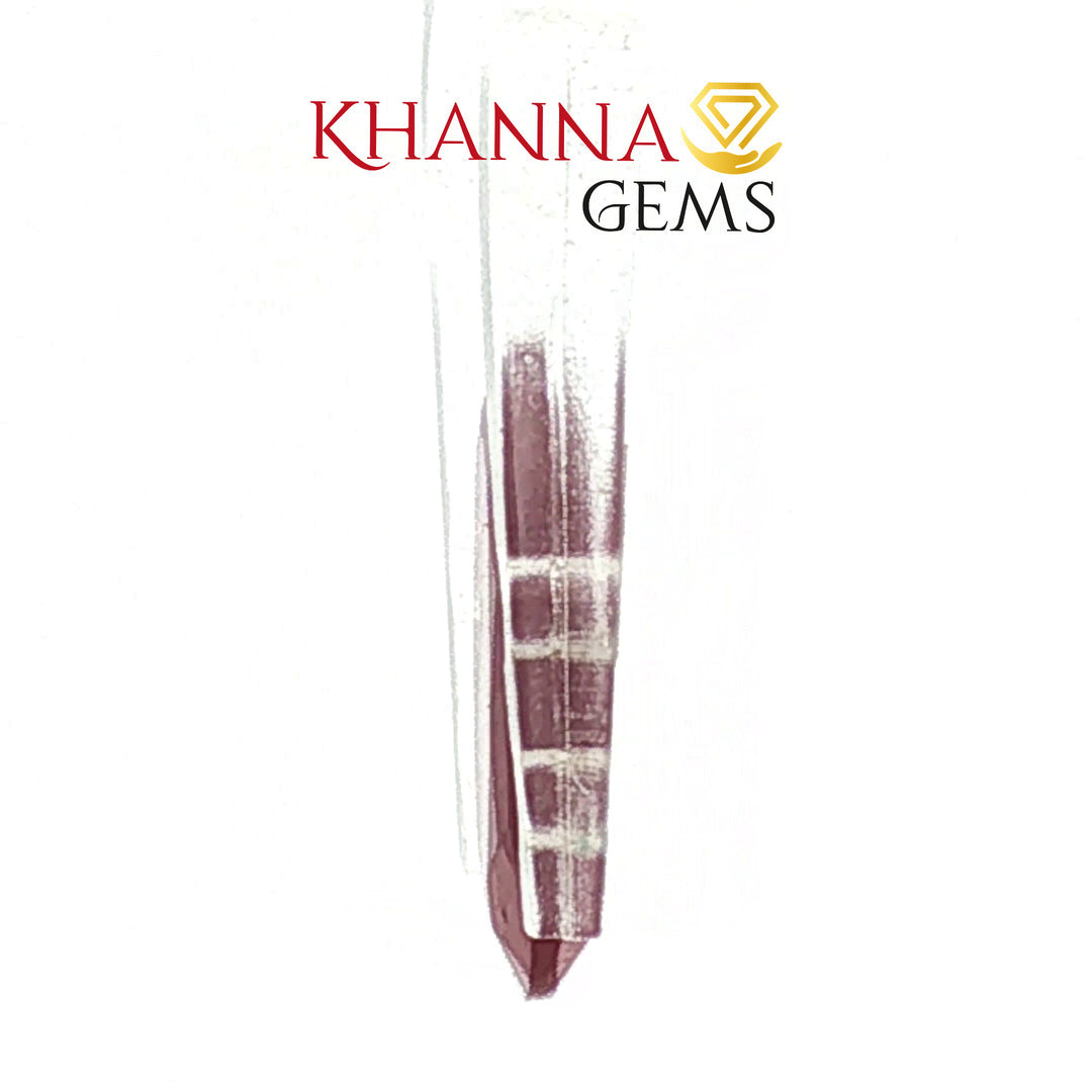 3.14/CT Natural  Ruby with Govt. Lab Certificate -3588D12473