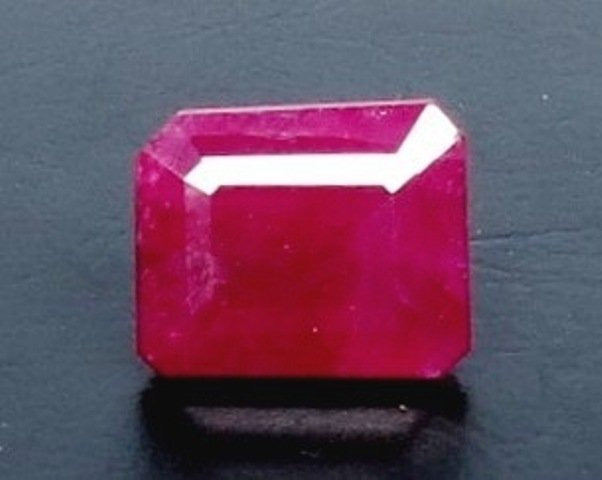 5.87/CT Natural Ruby with Govt. Lab Certificate