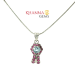 Load image into Gallery viewer, 3.20/GM Ruby Blue Topaz Pendent - N0063