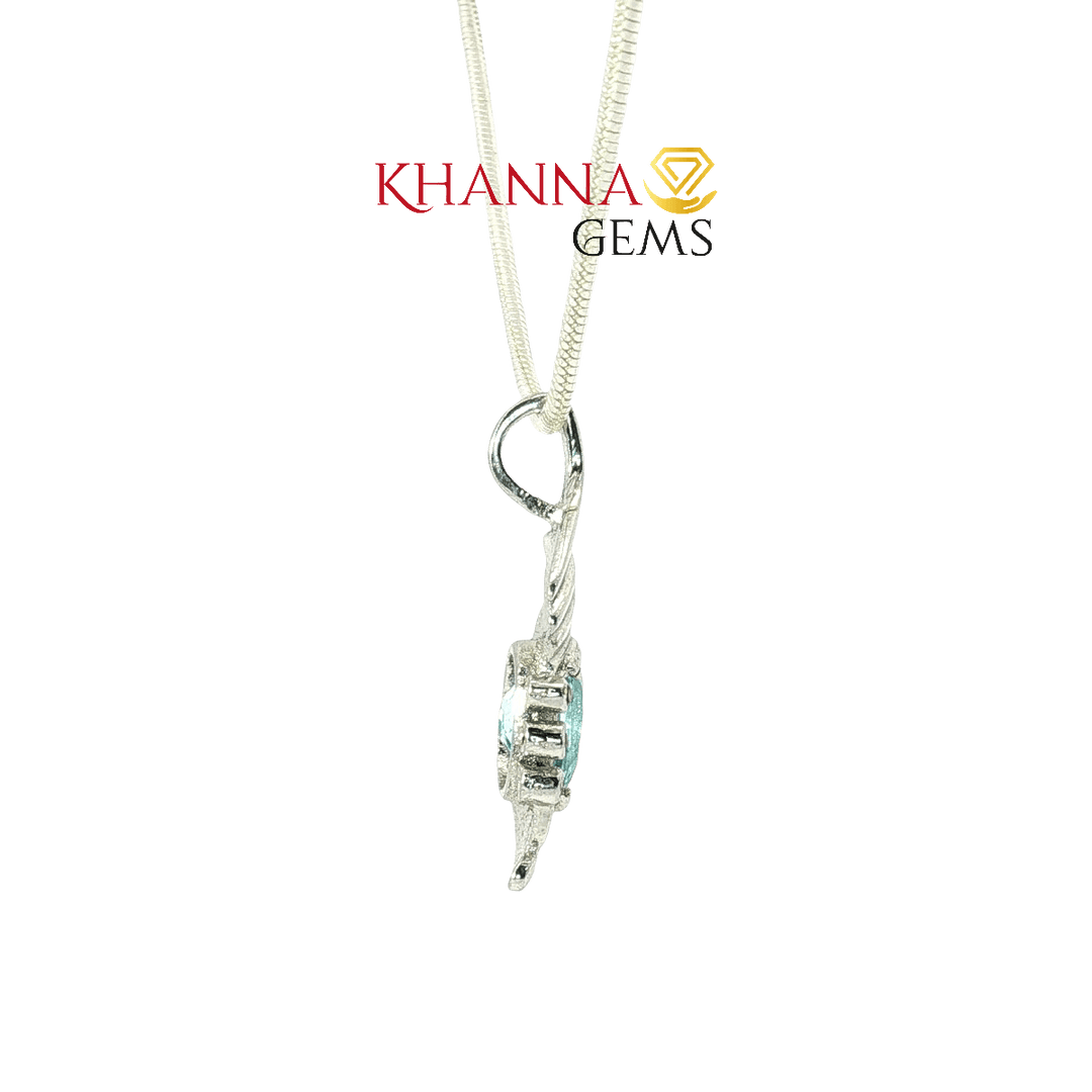 3.20/GM Ruby Blue Topaz Pendent - N0028