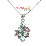 Load image into Gallery viewer, 4.60/GM Ruby Blue Topaz Pendent - N0074