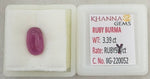 Load image into Gallery viewer, 3.39/CT Natural Old Burma Ruby with IIGJ Govt. Lab Certificate-220052