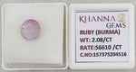 Load image into Gallery viewer, 2.08/CT Natural Old Burma Ruby with IIGJ Govt. Lab Certificate-15737S204516