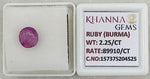 Load image into Gallery viewer, 2.25/CT Natural Old Burma Ruby with IIGJ Govt. Lab Certificate-15737S204525
