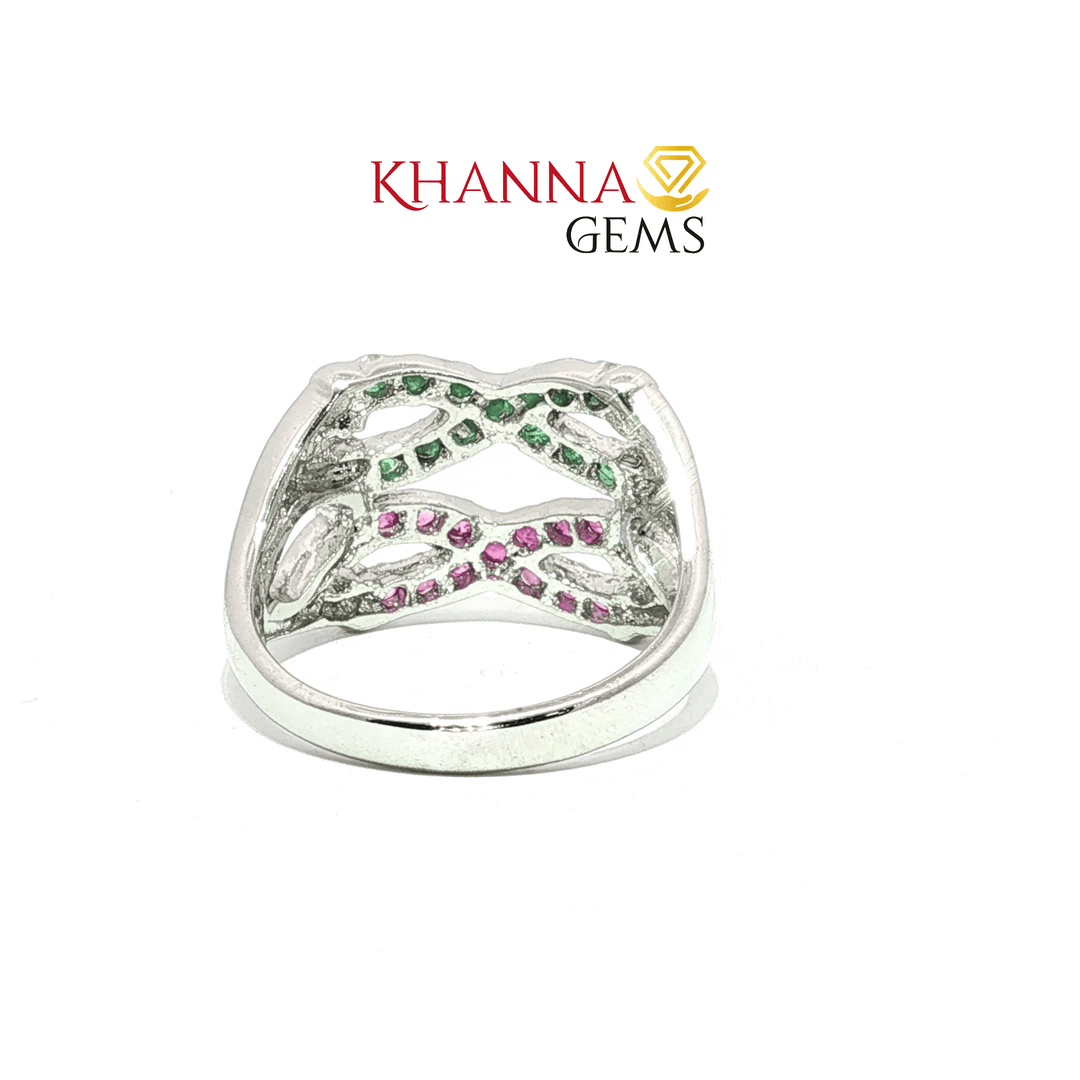 4.08/GM  RUBY EMERALD RING Earrings - G0618