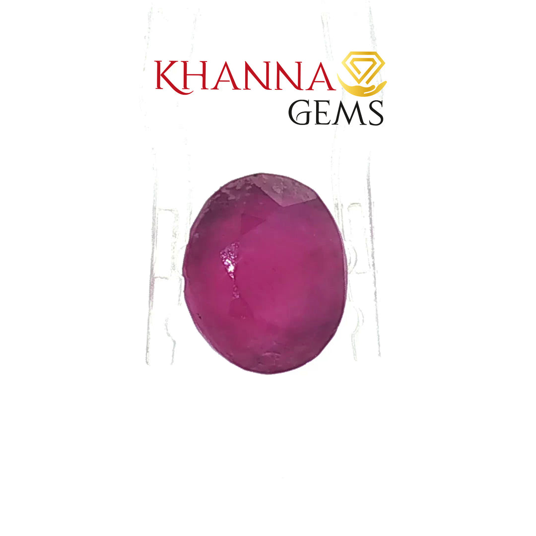 6.48/CT Natural Ruby Stone with Govt. Lab Certificate-16839S209425