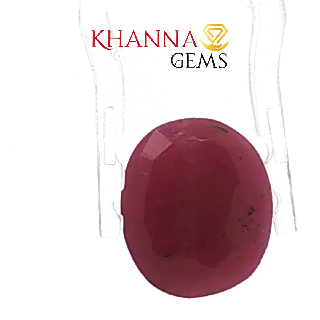 5.72/CT Natural Indian Ruby Stone with Govt. Lab Certificate-16658S208749