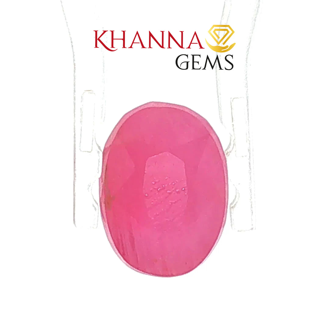6.34/CT Natural Madagascar Ruby Stone with Govt. Lab Certificate-16140S206348