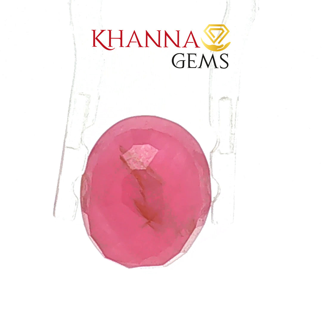 6.74/CT Natural Madagascar Ruby Stone with Govt. Lab Certificate-16140S206354