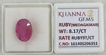 Load image into Gallery viewer, 8.17/CT Natural Ruby Stone with Govt. Lab Certificate-16140S206351