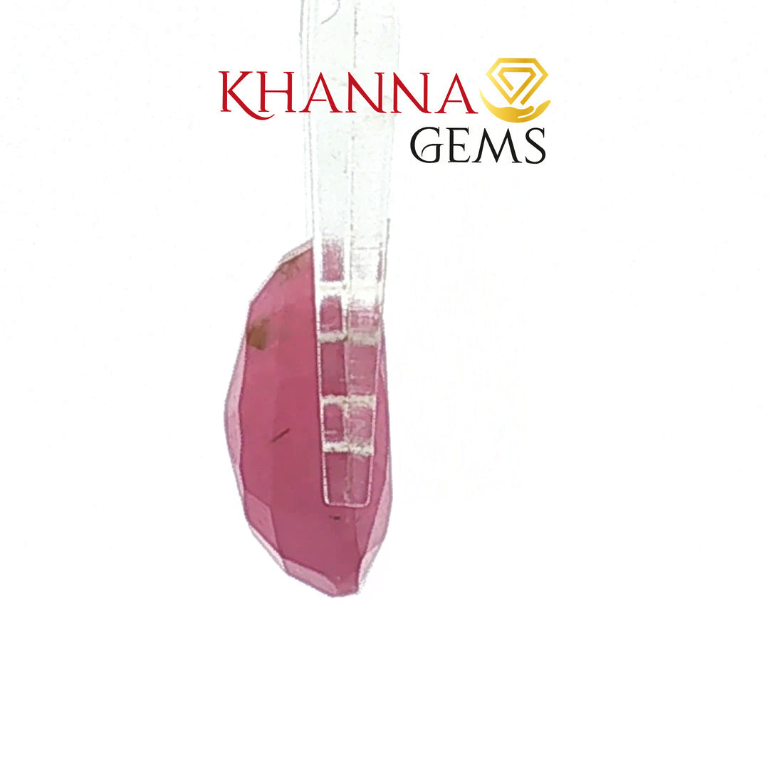 5.66/CT Natural Madagascar Ruby Stone with Govt. Lab Certificate-16140S206355
