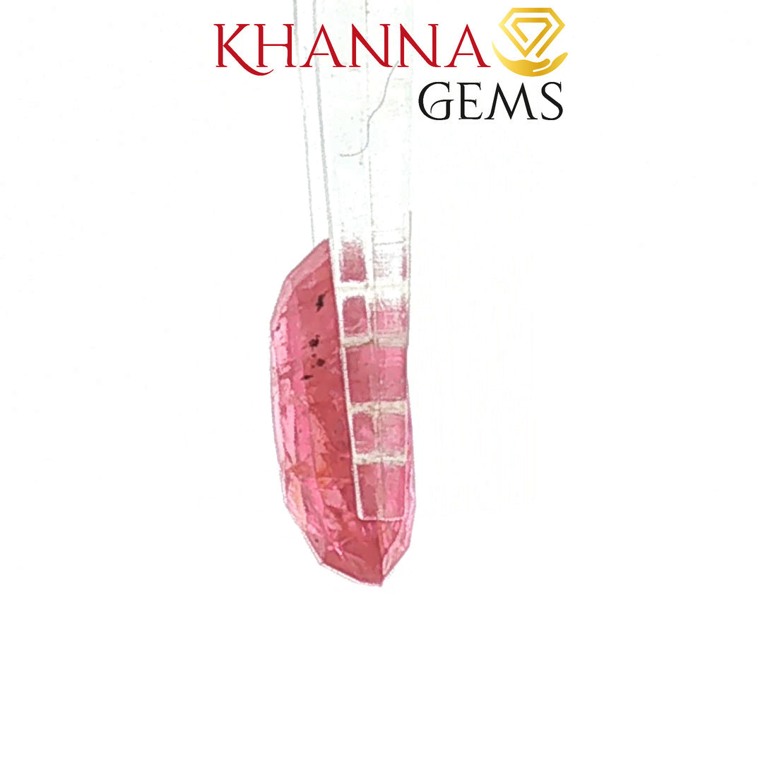3.74/CT Natural Mozambique Ruby Stone with Govt. Lab Certificate-15808S204898