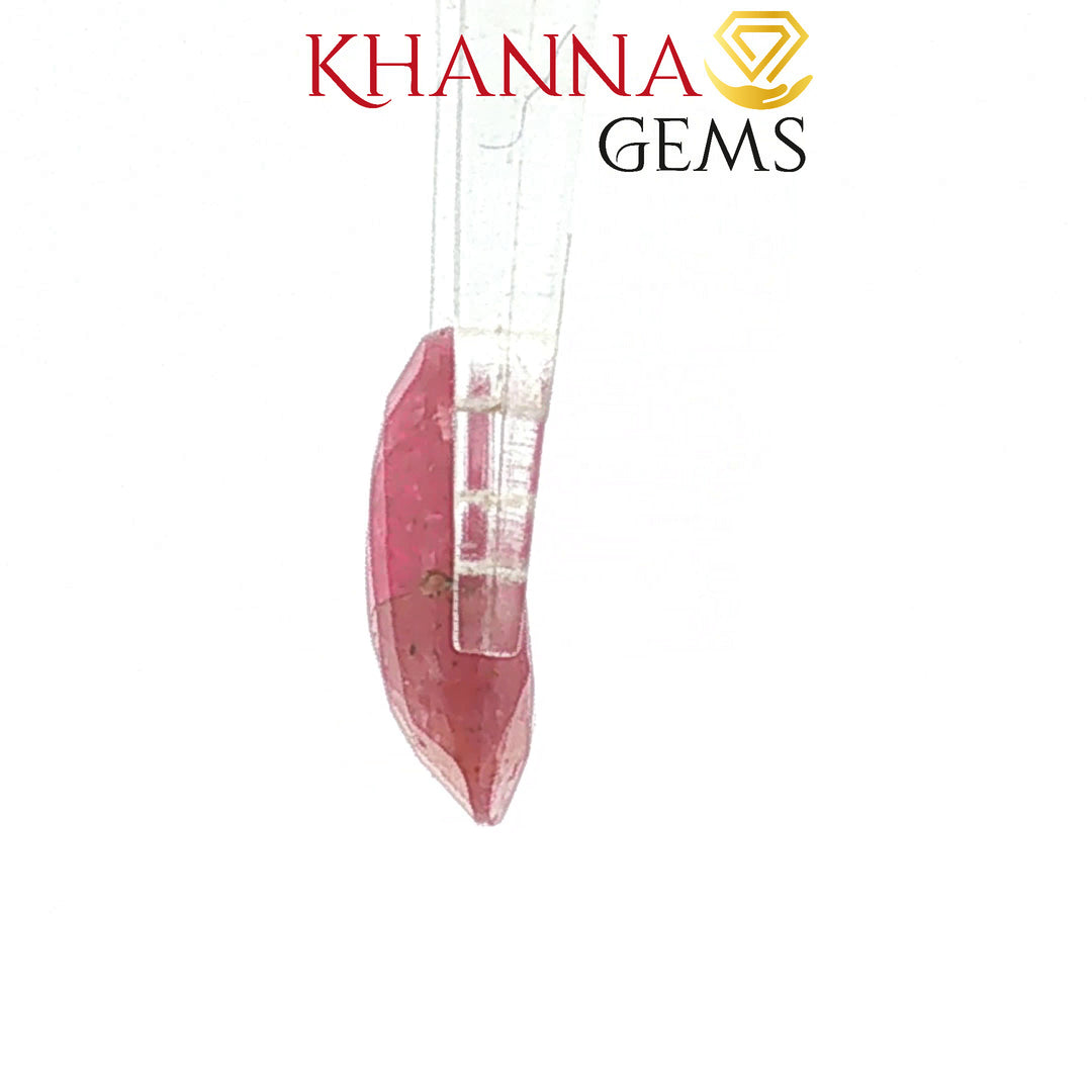3.78/CT Natural Mozambique Ruby Stone with Govt. Lab Certificate-15909S205580