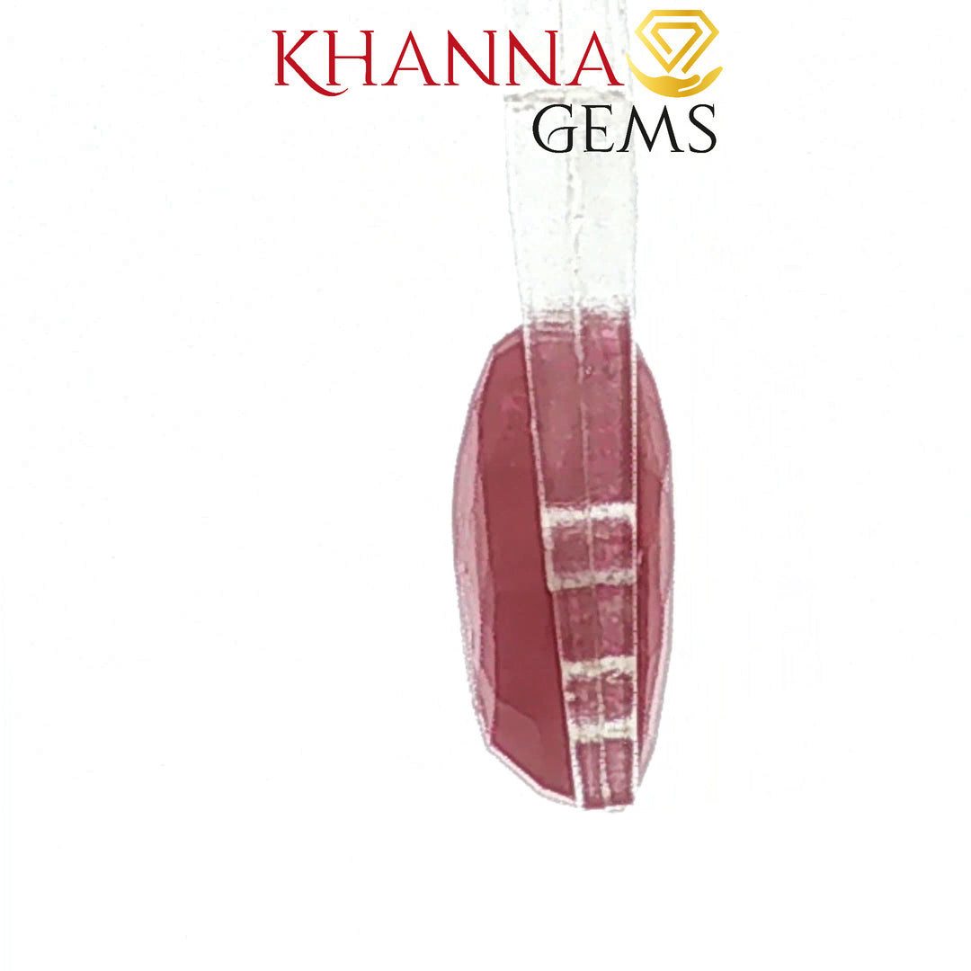 6.37/CT Natural Mozambique Ruby Stone with Govt. Lab Certificate-16016S205949