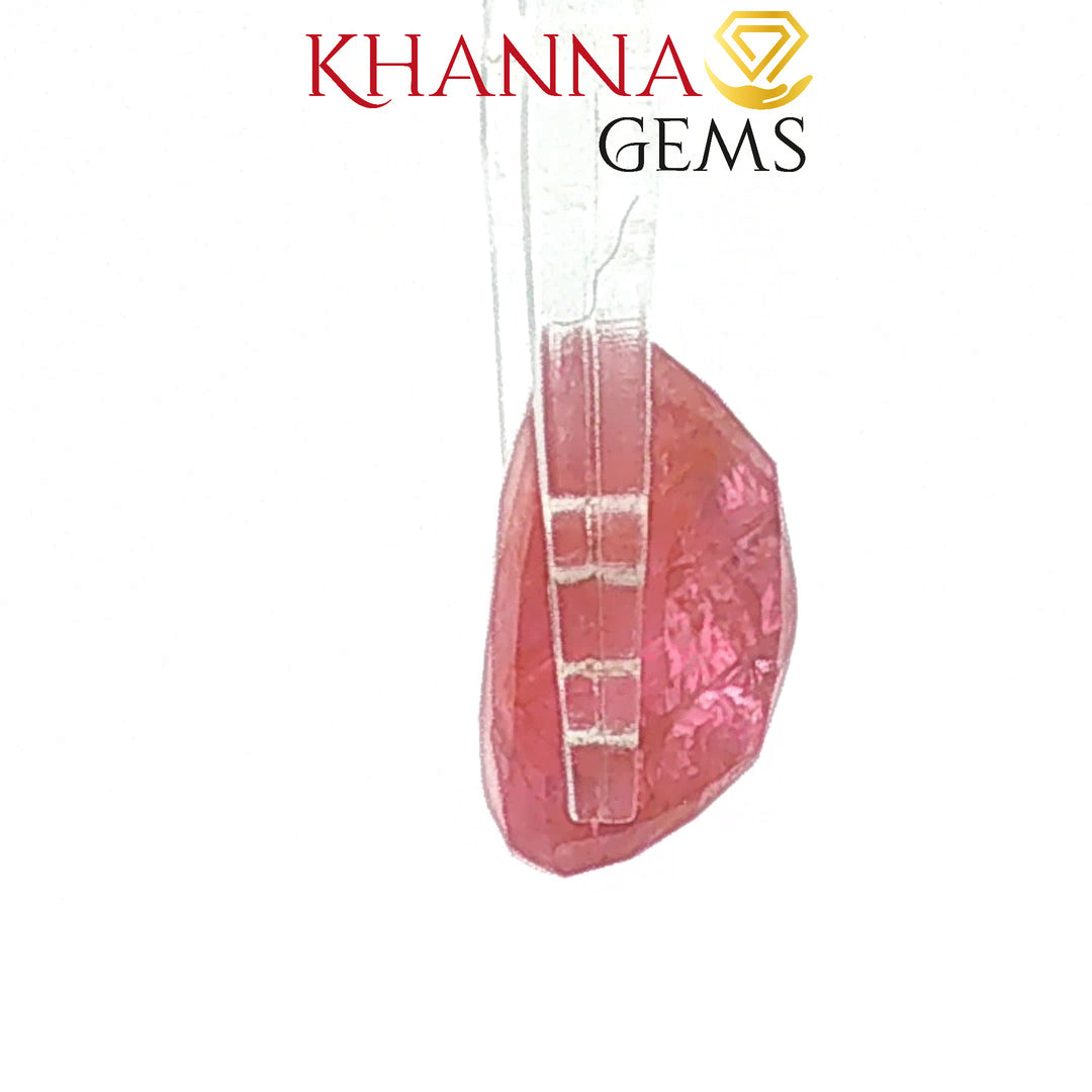 7.33/CT Natural Mozambique Ruby Stone with Govt. Lab Certificate-16016S205951
