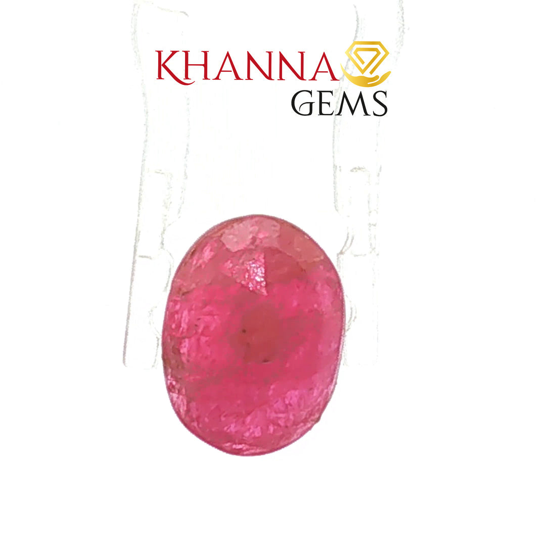 3.72/CT Natural Mozambique Ruby Stone with Govt. Lab Certificate-16016S205954