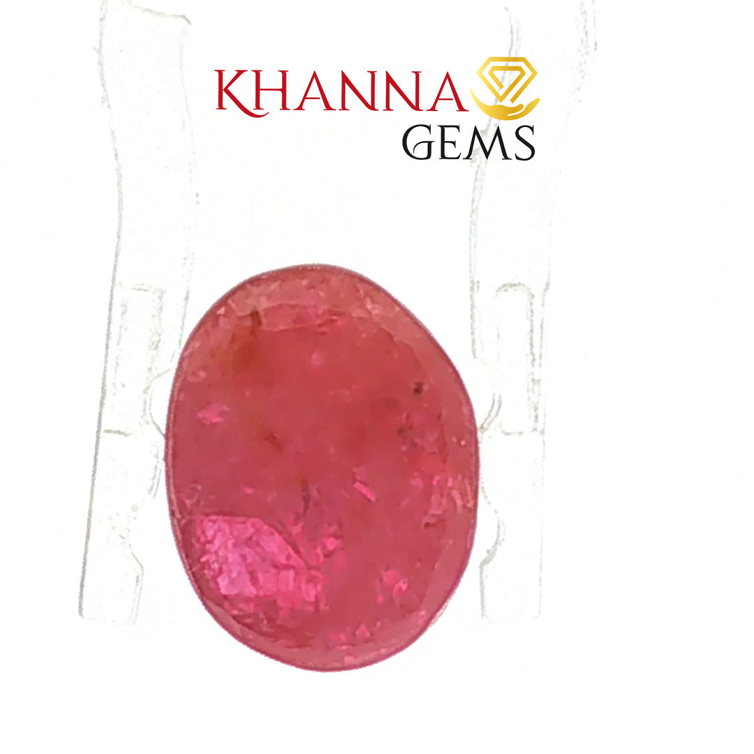 3.73/CT Natural Mozambique Ruby Stone with Govt. Lab Certificate-16016S205955