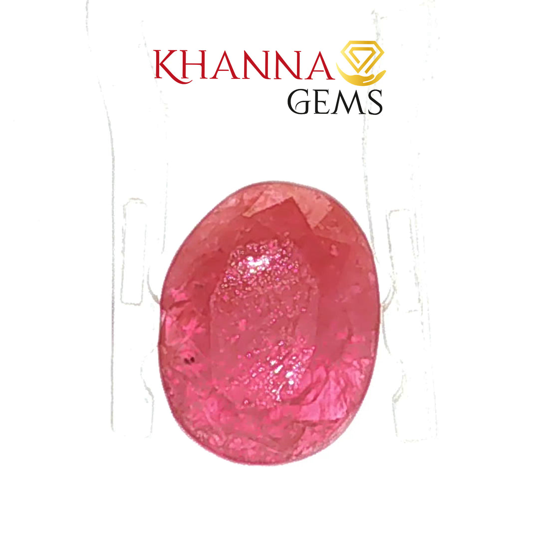 3.73/CT Natural Mozambique Ruby Stone with Govt. Lab Certificate-16016S205955
