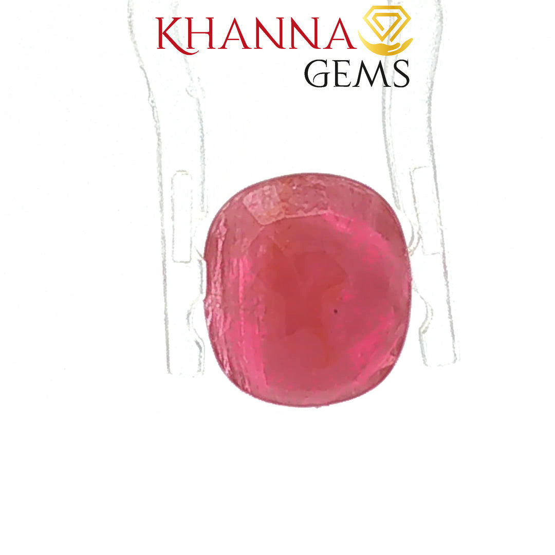 4.04/CT Natural Mozambique Ruby Stone with Govt. Lab Certificate-16016S205959
