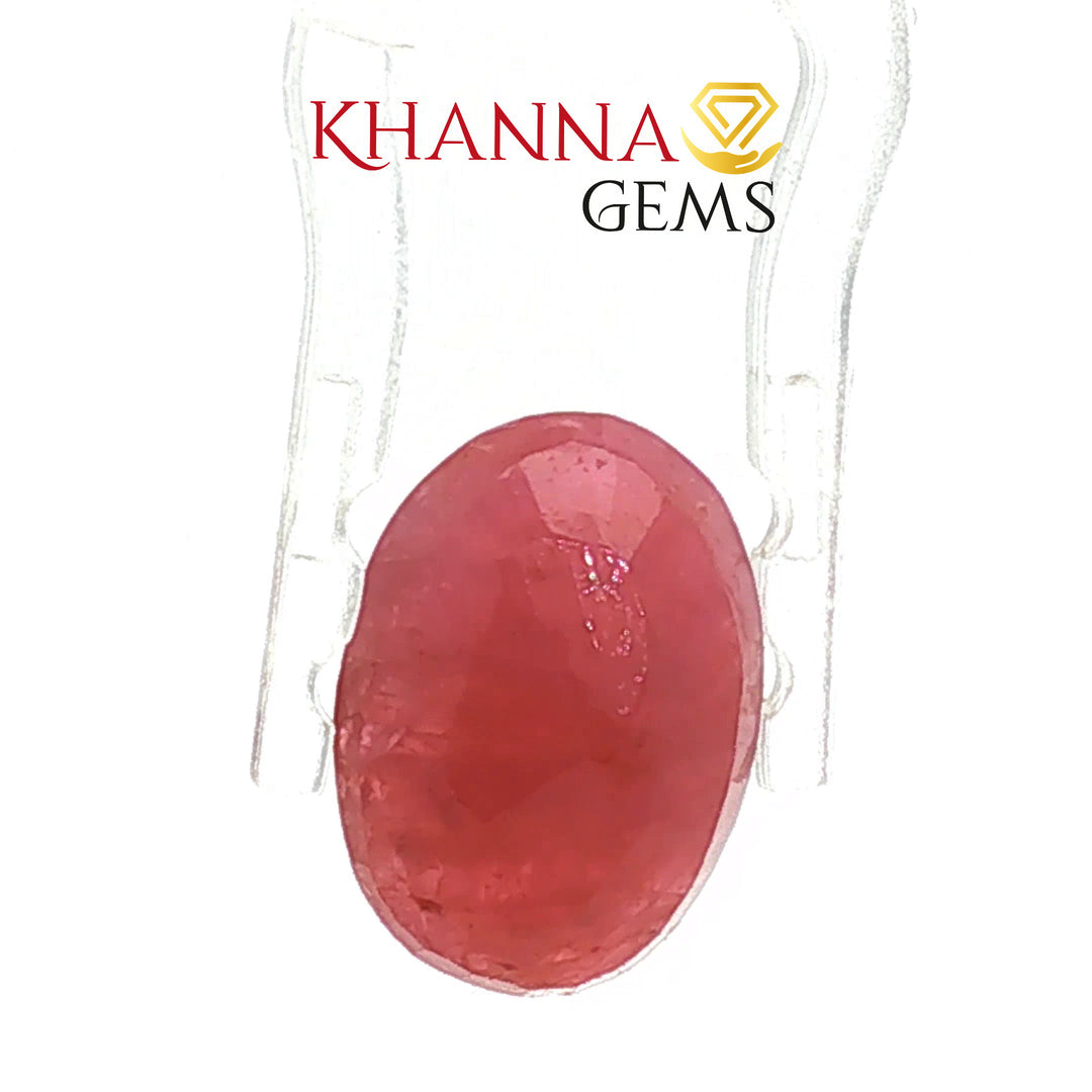 5.84/CT Natural Mozambique Ruby Stone with Govt. Lab Certificate-16140S206349