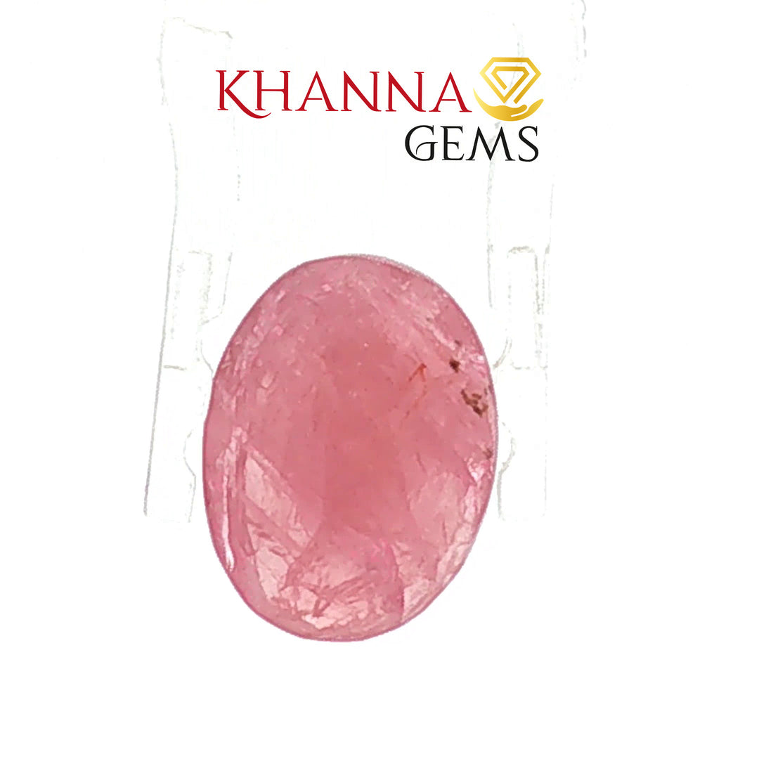 6.76/CT Natural Mozambique Ruby Stone with Govt. Lab Certificate-16140S206362