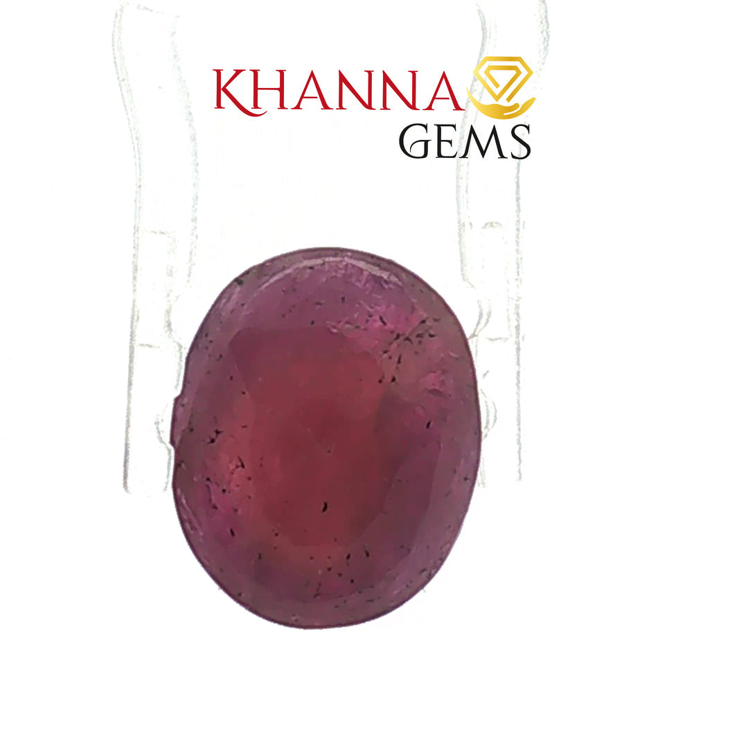 6.68/CT Natural Mozambique Ruby Stone with Govt. Lab Certificate-16658S208748