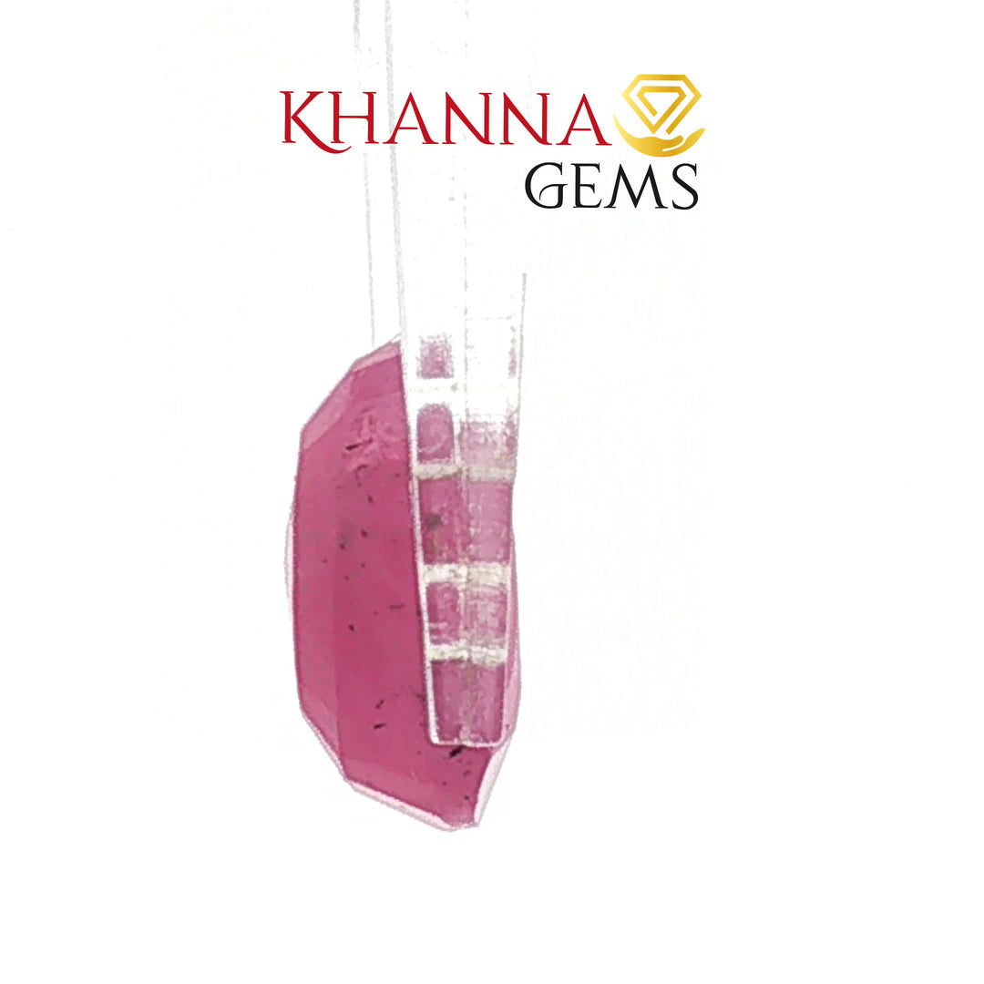 3.76/CT Natural Mozambique Ruby Stone with Govt. Lab Certificate-16658S208750