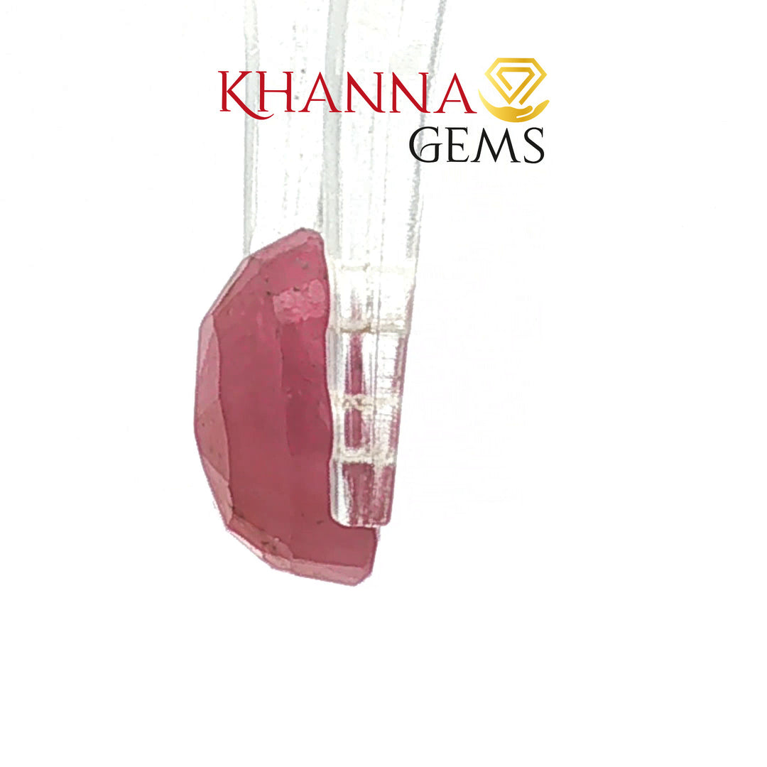 3.86/CT Natural Mozambique Ruby Stone with Govt. Lab Certificate-16658S208752