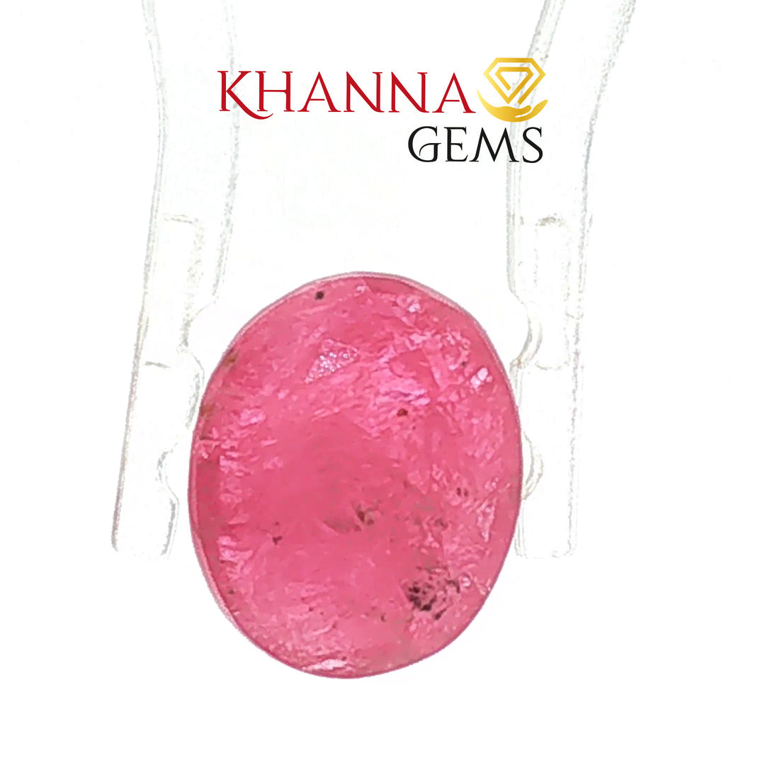 3.73/CT Natural Mozambique Ruby Stone with Govt. Lab Certificate-16839S209424